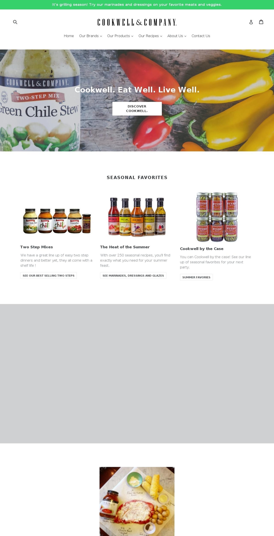 cookwell.net shopify website screenshot