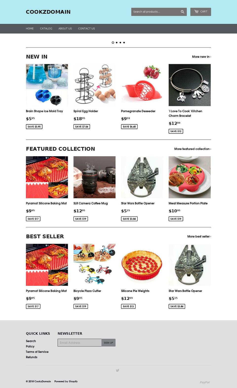 cookzdomain.com — Shopify storefront screenshot
