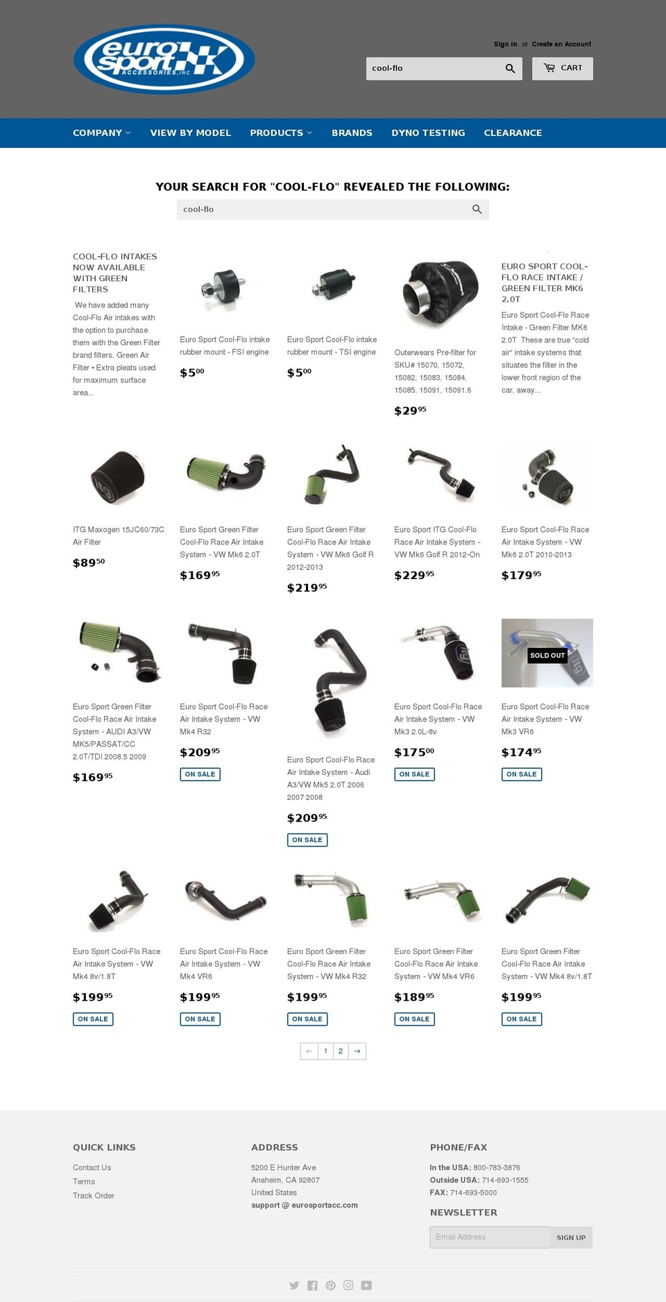 cool-flo.com — Shopify storefront screenshot