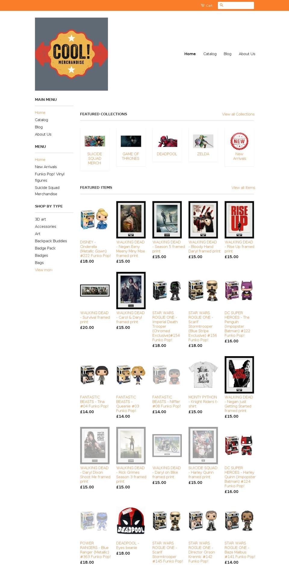 cool-merch.com shopify website screenshot