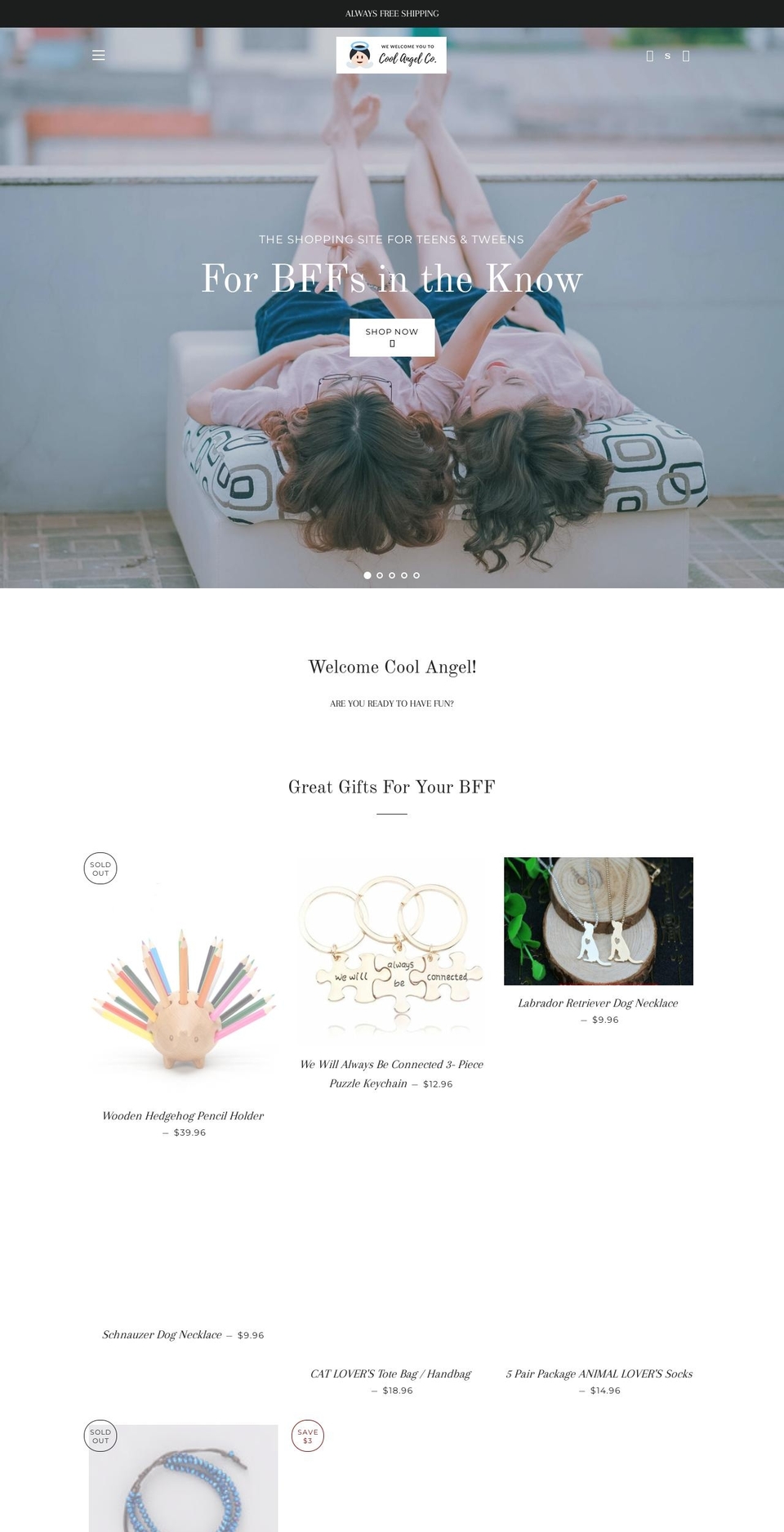 coolangelco.com shopify website screenshot