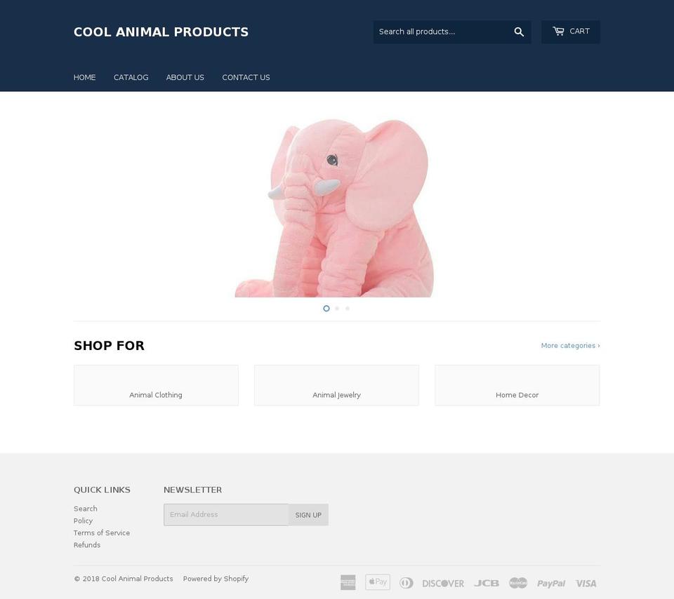 coolanimalproducts.com shopify website screenshot
