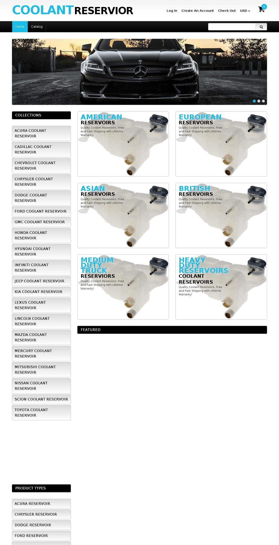 theme0791 Shopify theme site example coolantreservoir.com