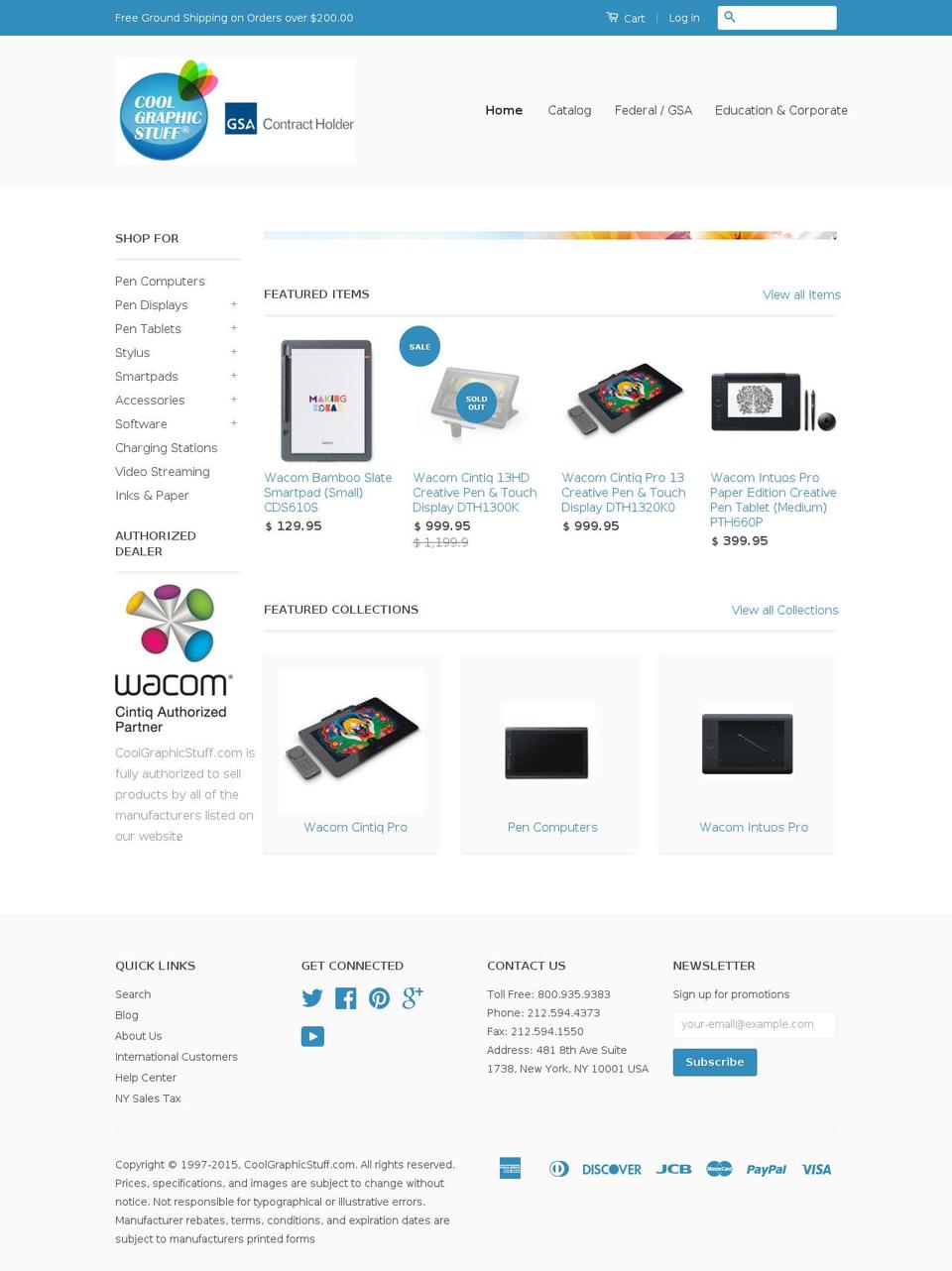 coolartstuff.net shopify website screenshot