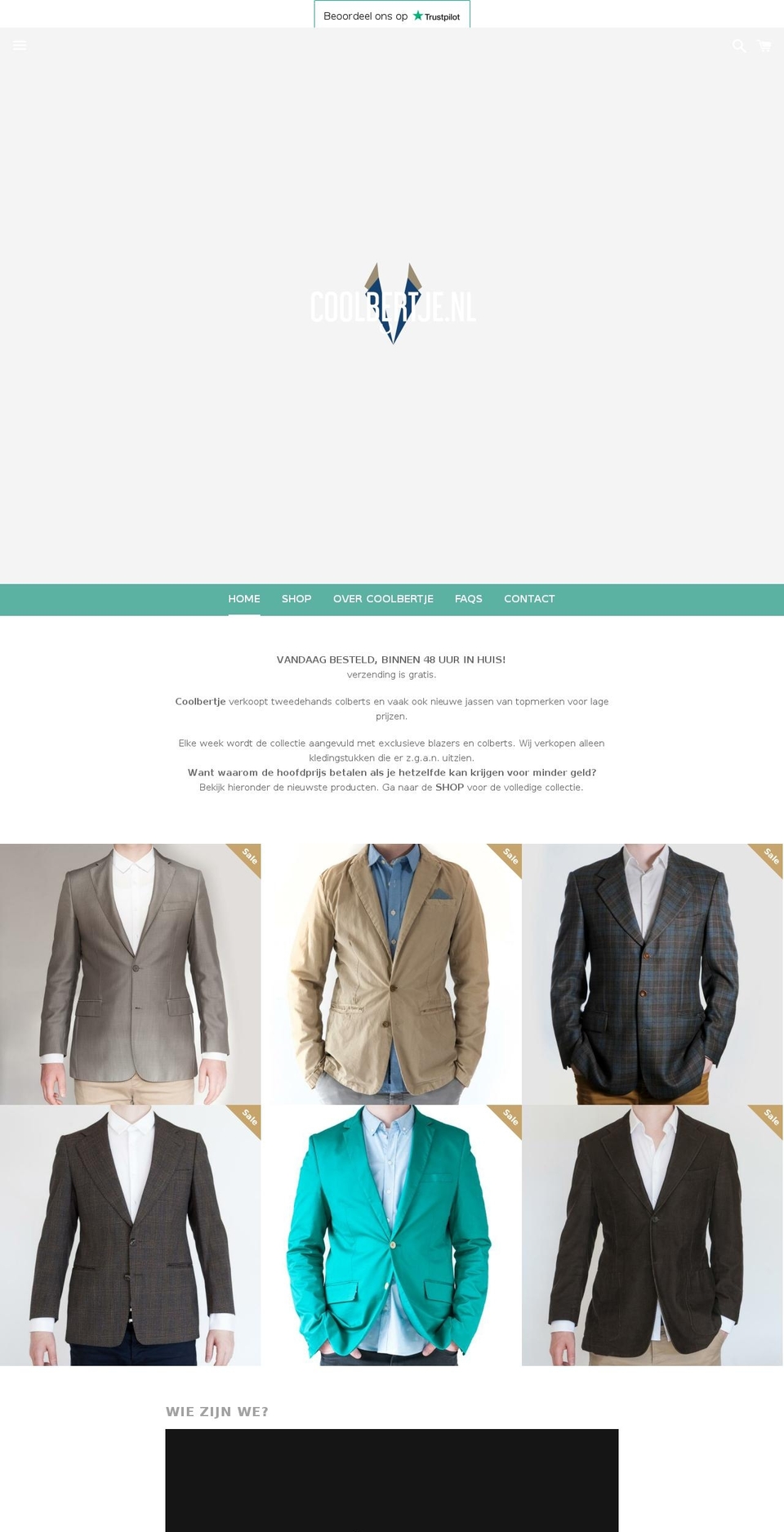 coolbertje.com — Shopify storefront screenshot