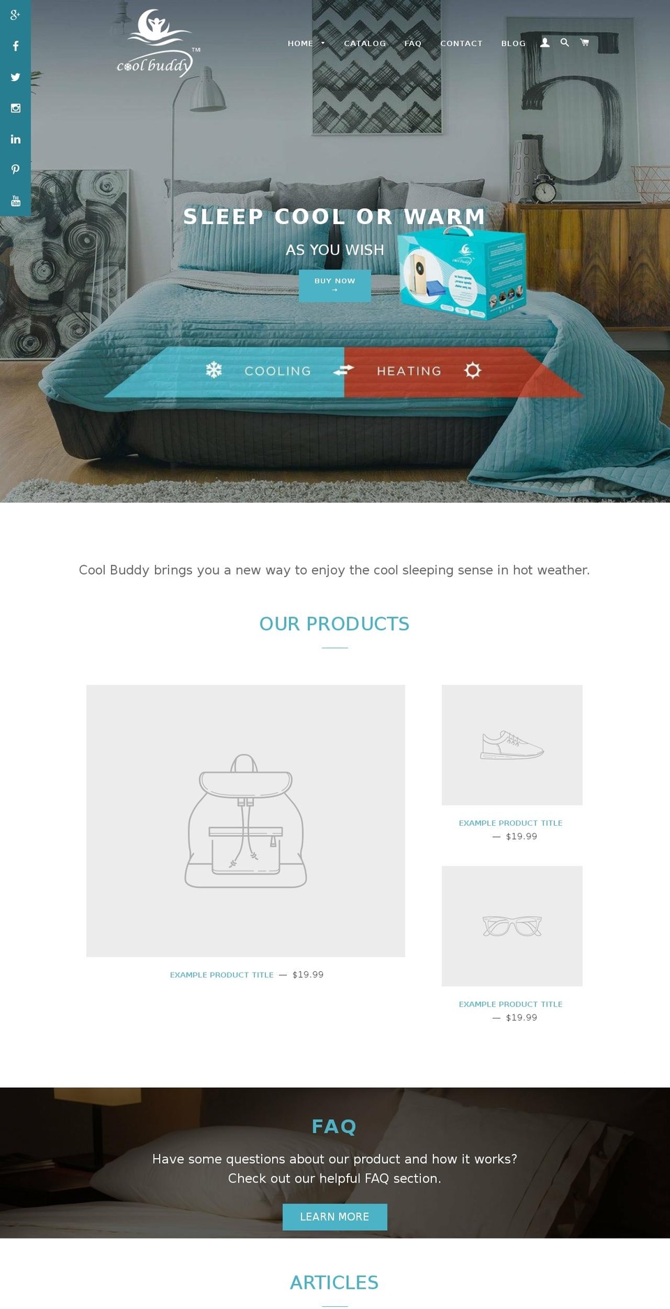 coolbuddyusa.com — Shopify storefront screenshot