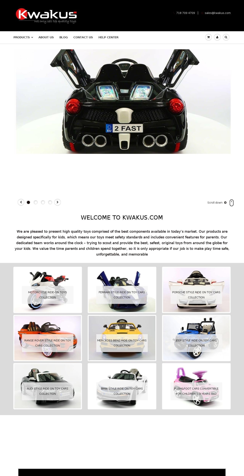coolcars4kids.com — Shopify storefront screenshot
