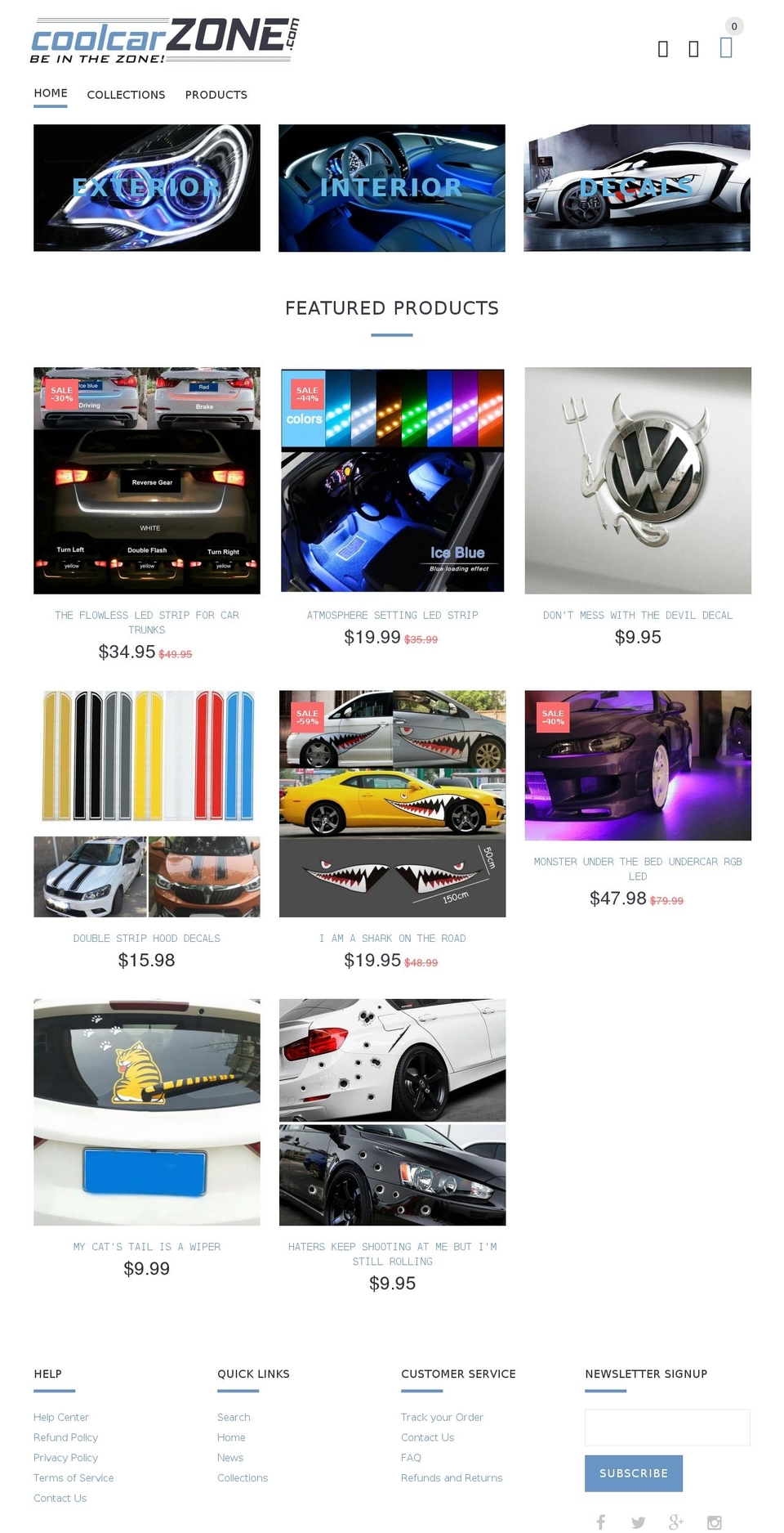install-me-yourstore-v2-1-9 Shopify theme site example coolcarzone.com