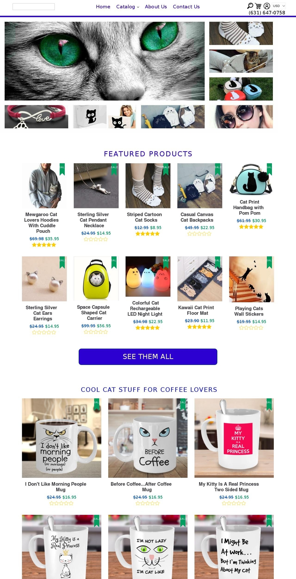 coolcatitude.com — Shopify storefront screenshot