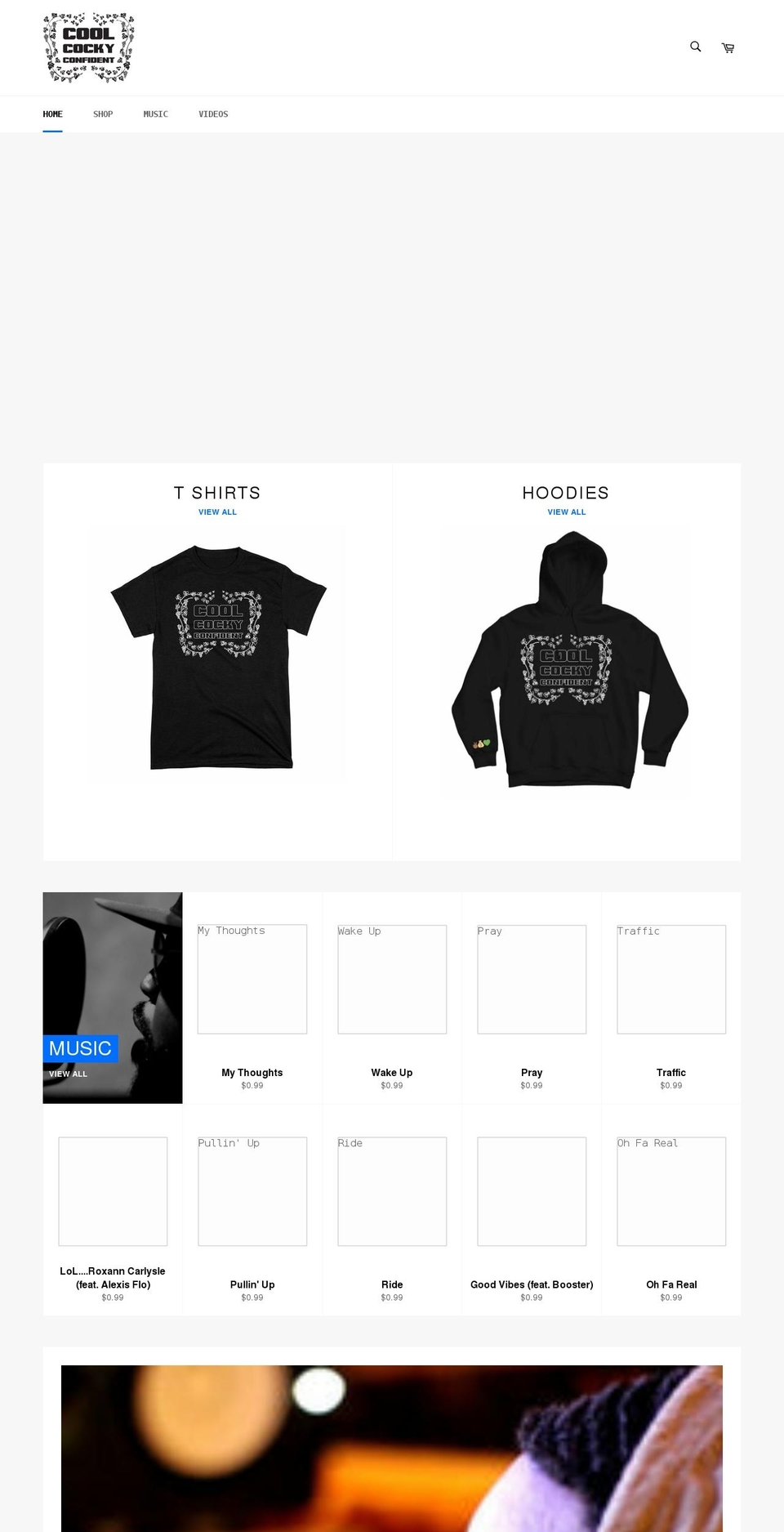 coolcockyconfident.com shopify website screenshot