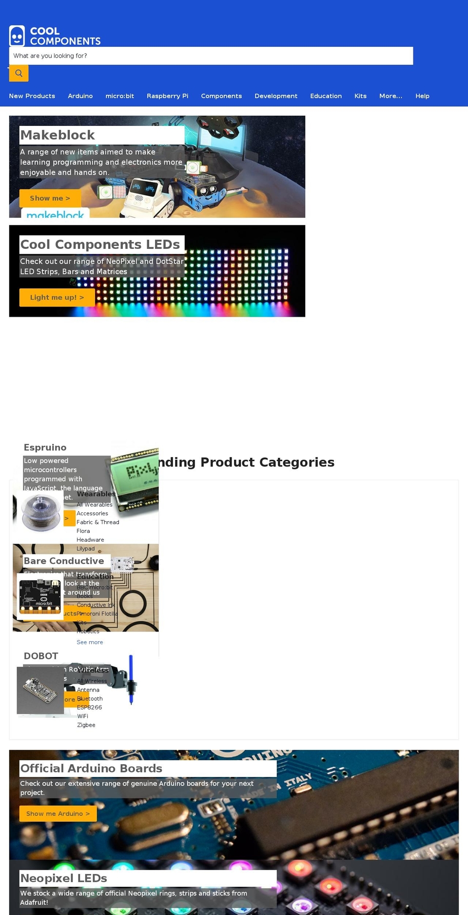 Rltd Prds Live Copy of Site Launch Theme - Empire Shopify theme site example coolcomponents.co.uk