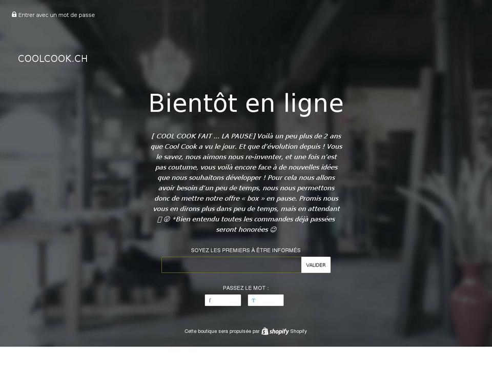 coolcook.ch shopify website screenshot