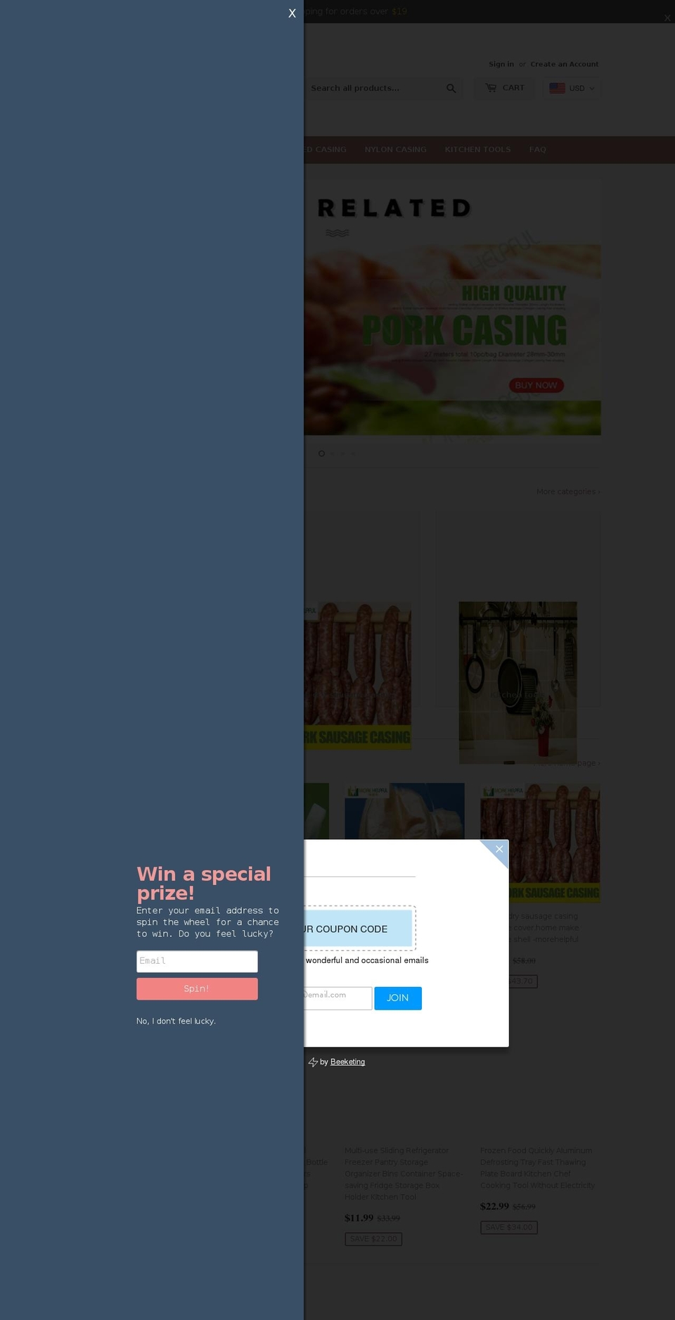 coolcookingtool.com shopify website screenshot