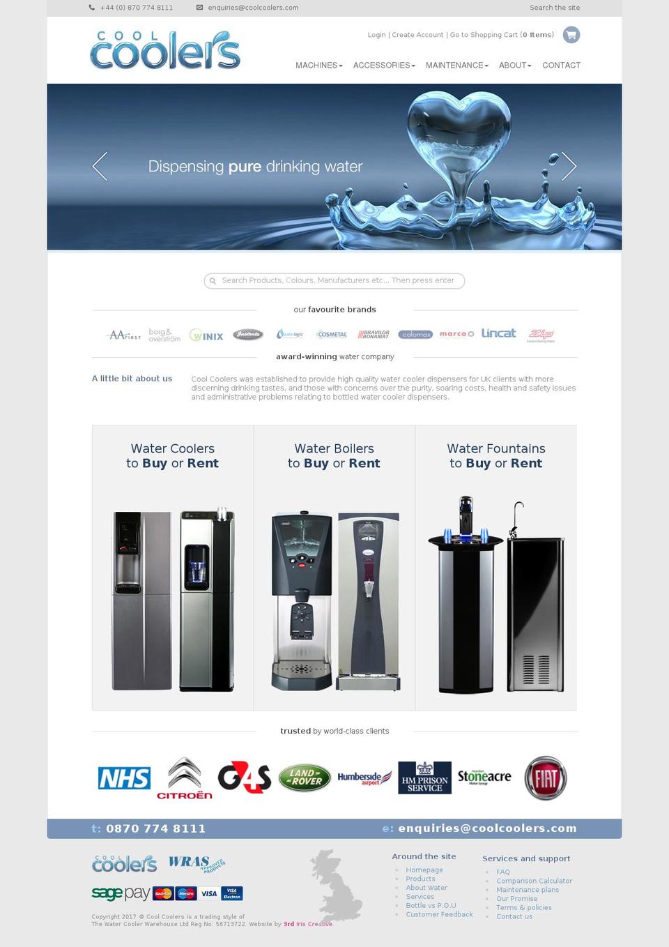 coolcoolers.com shopify website screenshot