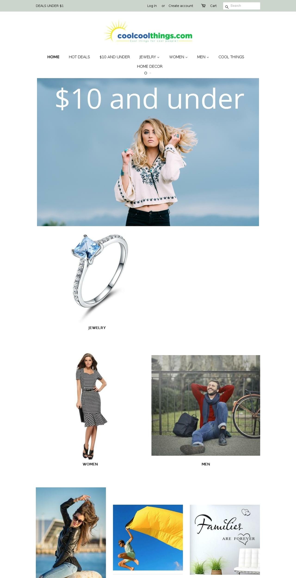 coolcoolthings.com — Shopify storefront screenshot