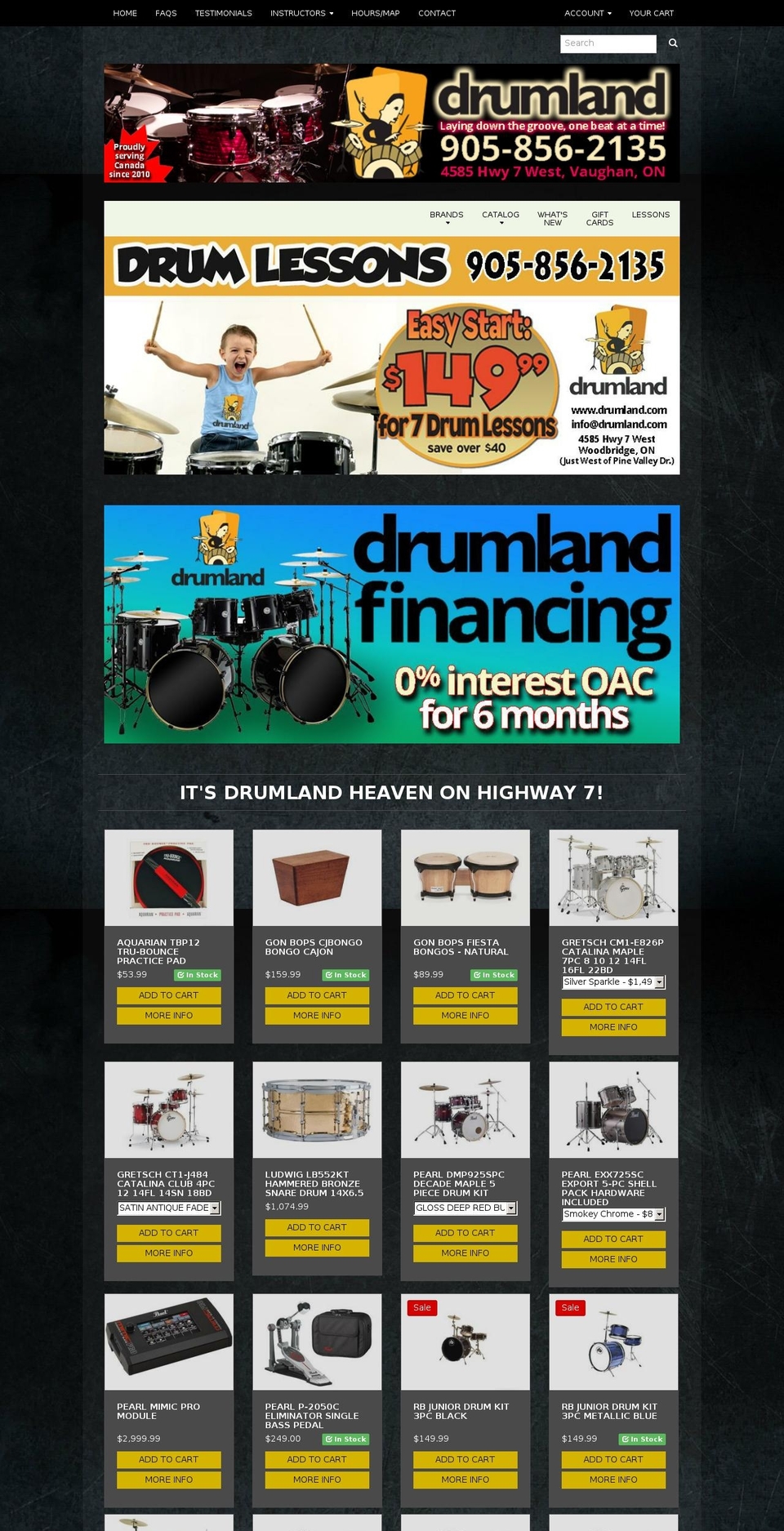 coolcymbals.com shopify website screenshot