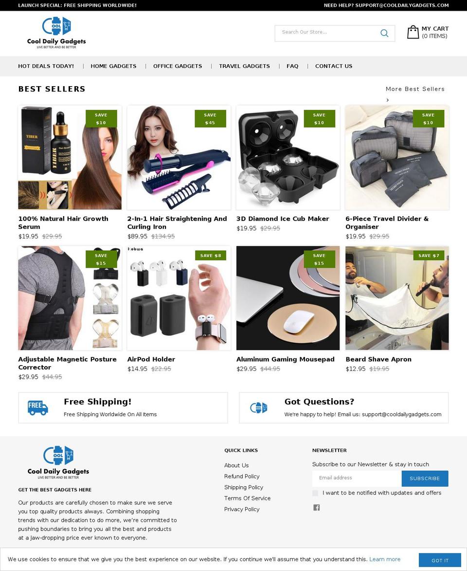 cooldailygadgets.com shopify website screenshot