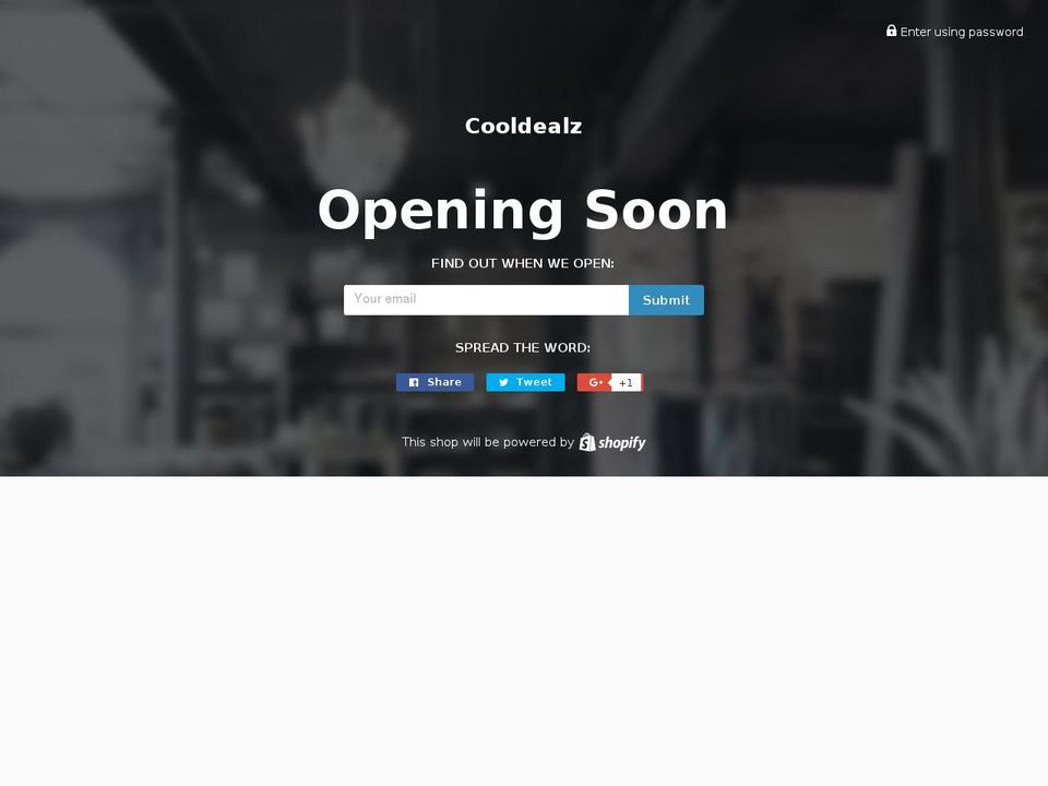 cooldealz.biz shopify website screenshot