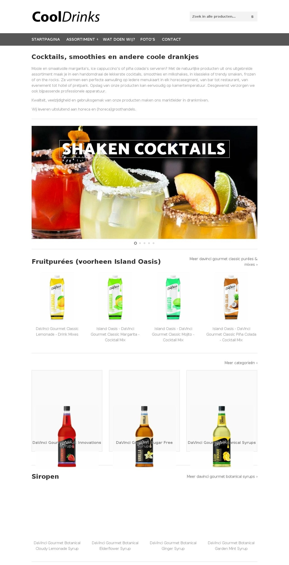 cooldrinks.nl shopify website screenshot