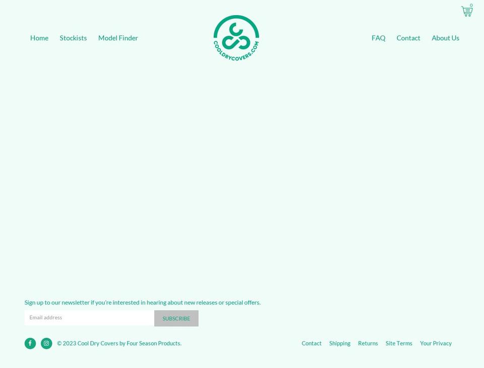 cooldrycovers.com shopify website screenshot