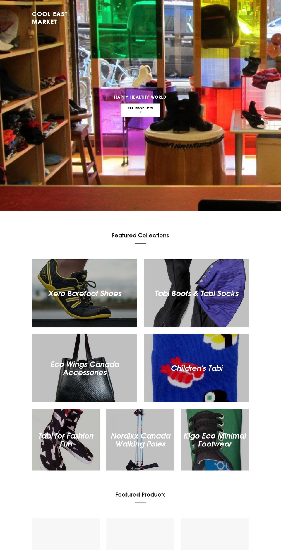 Galleria Shopify theme site example cooleastmarket.com