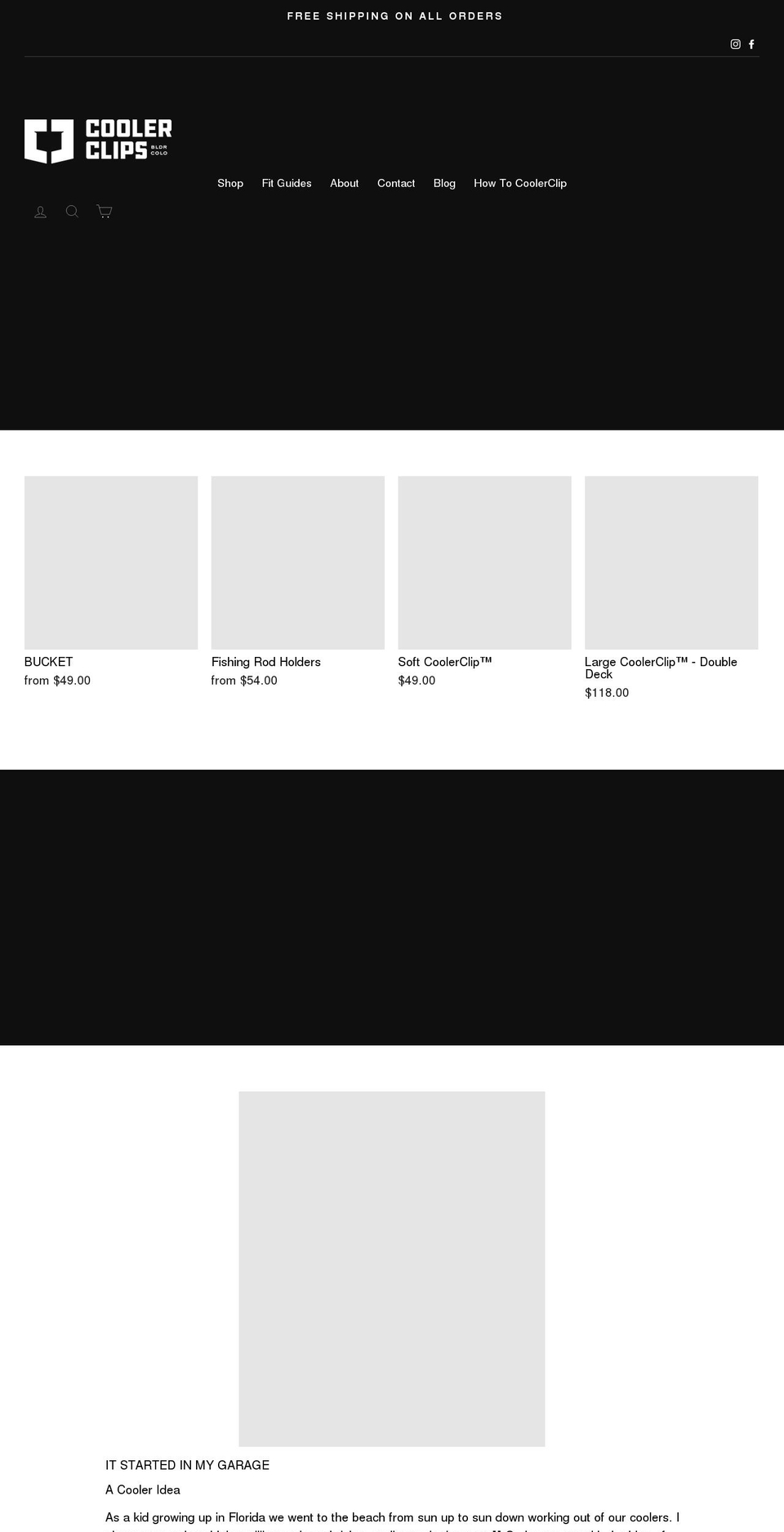 coolerclips.com shopify website screenshot