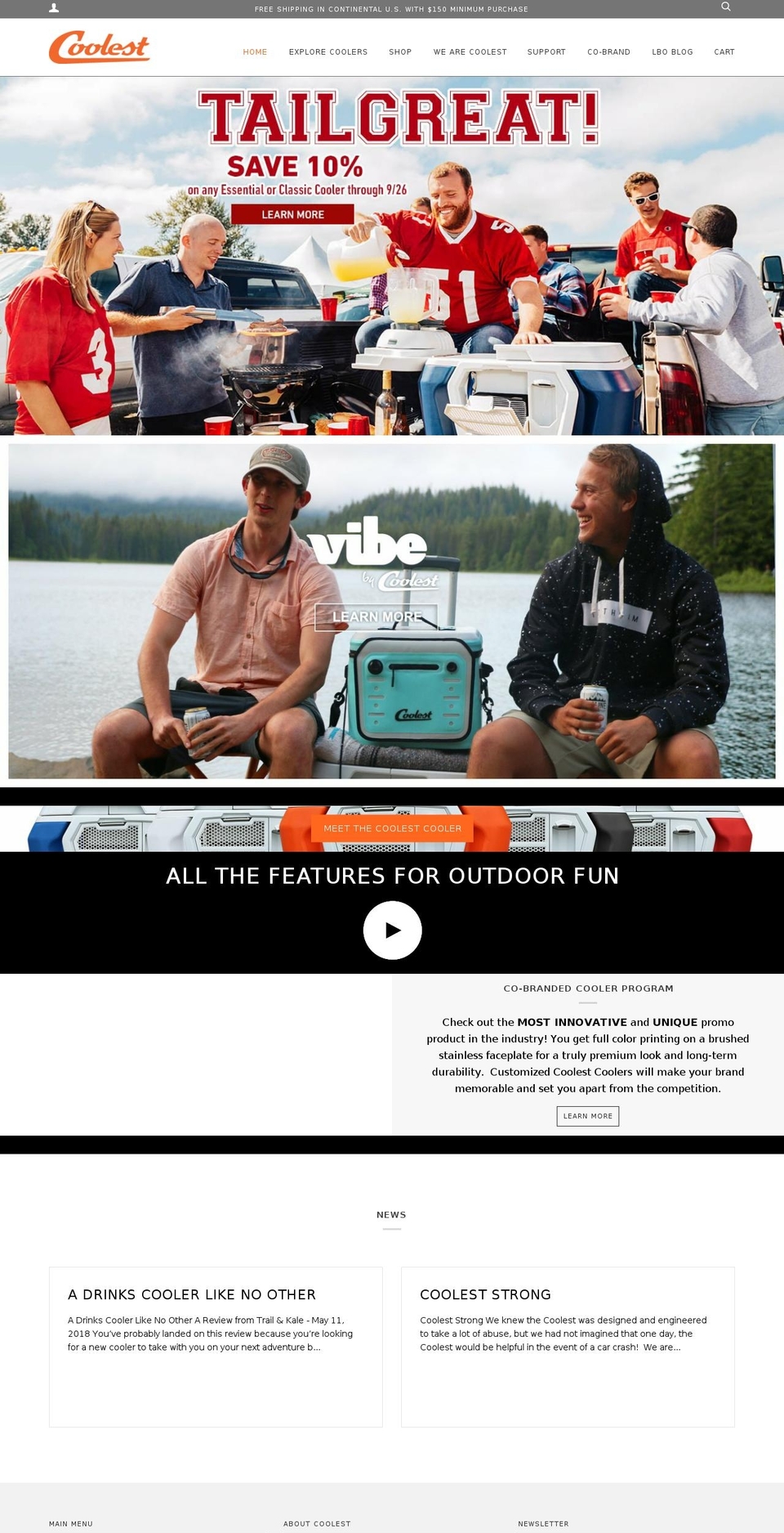 coolest.com — Shopify storefront screenshot