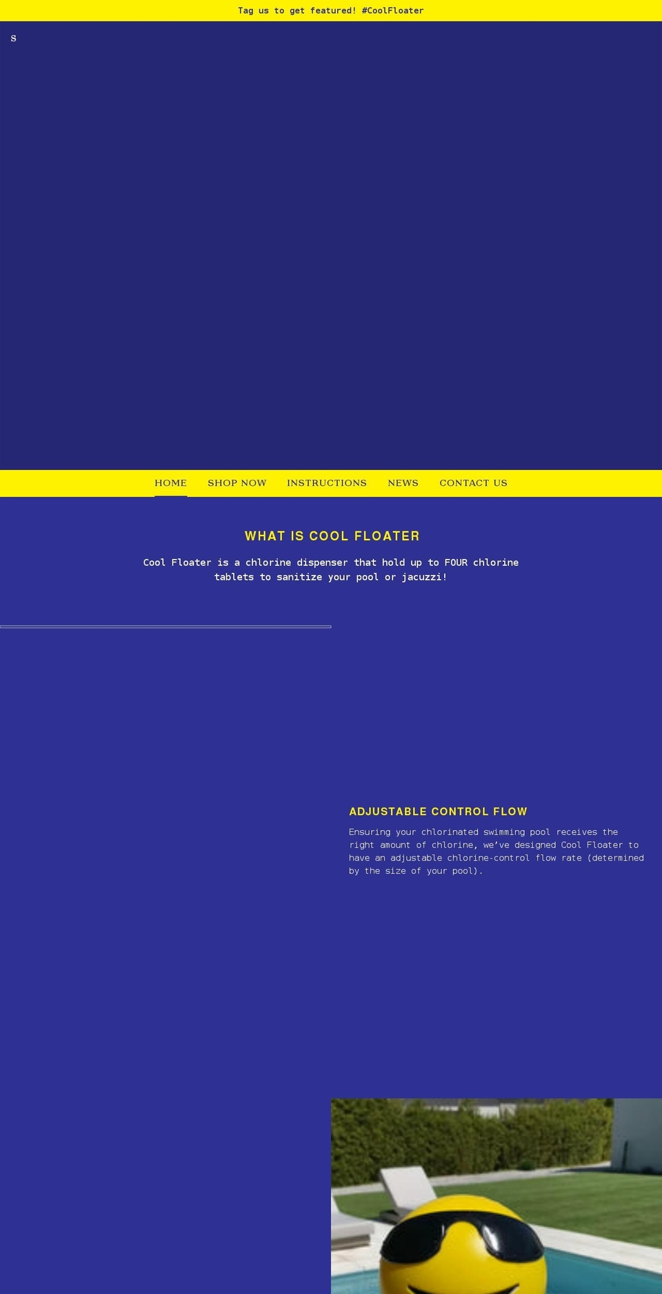 coolfloater.com shopify website screenshot