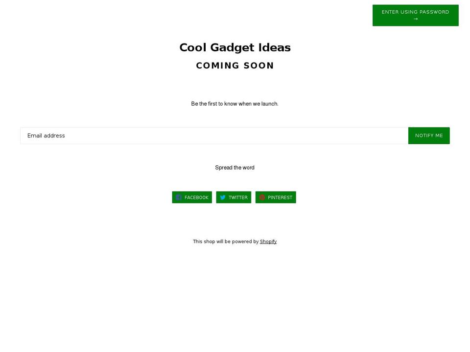coolgadgetideas.com shopify website screenshot