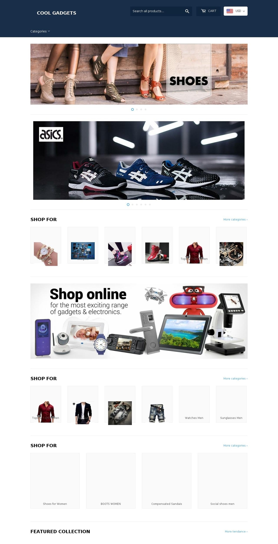 coolgadgets.fr shopify website screenshot