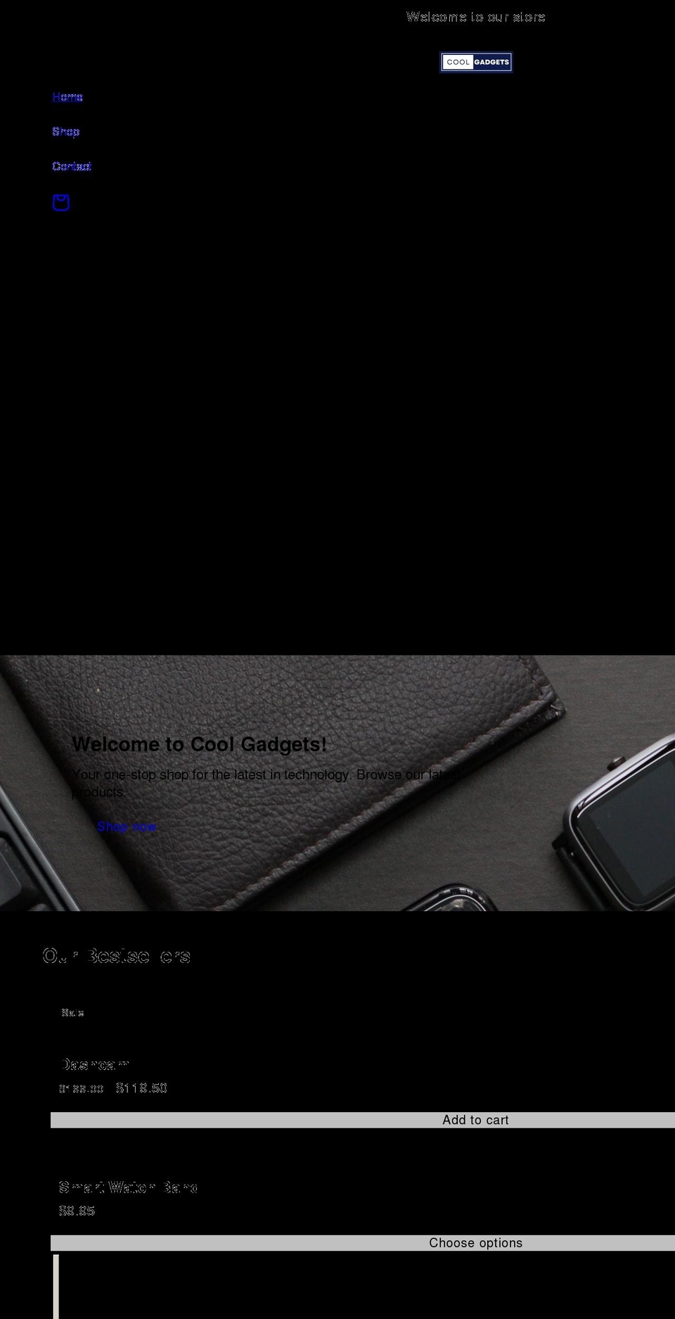 coolgadgetsweb.com shopify website screenshot