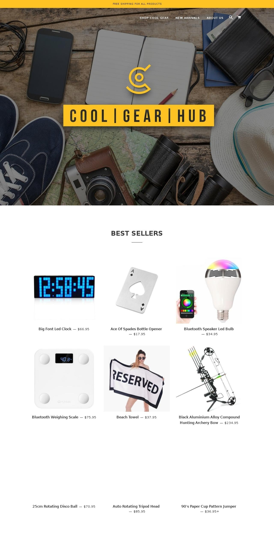 coolgearhub.com — Shopify storefront screenshot