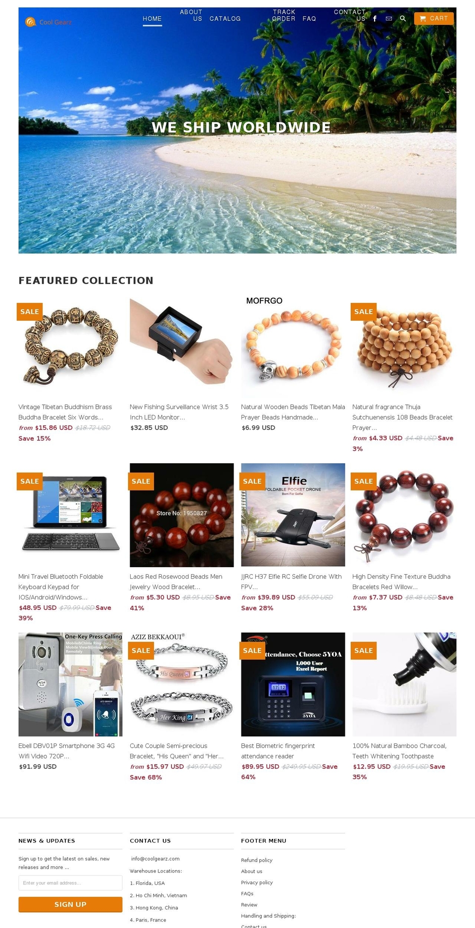 coolgearz.com — Shopify storefront screenshot