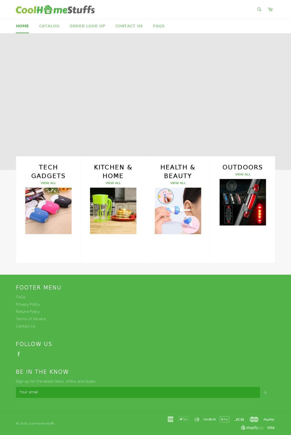 coolhomestuffs.com — Shopify storefront screenshot