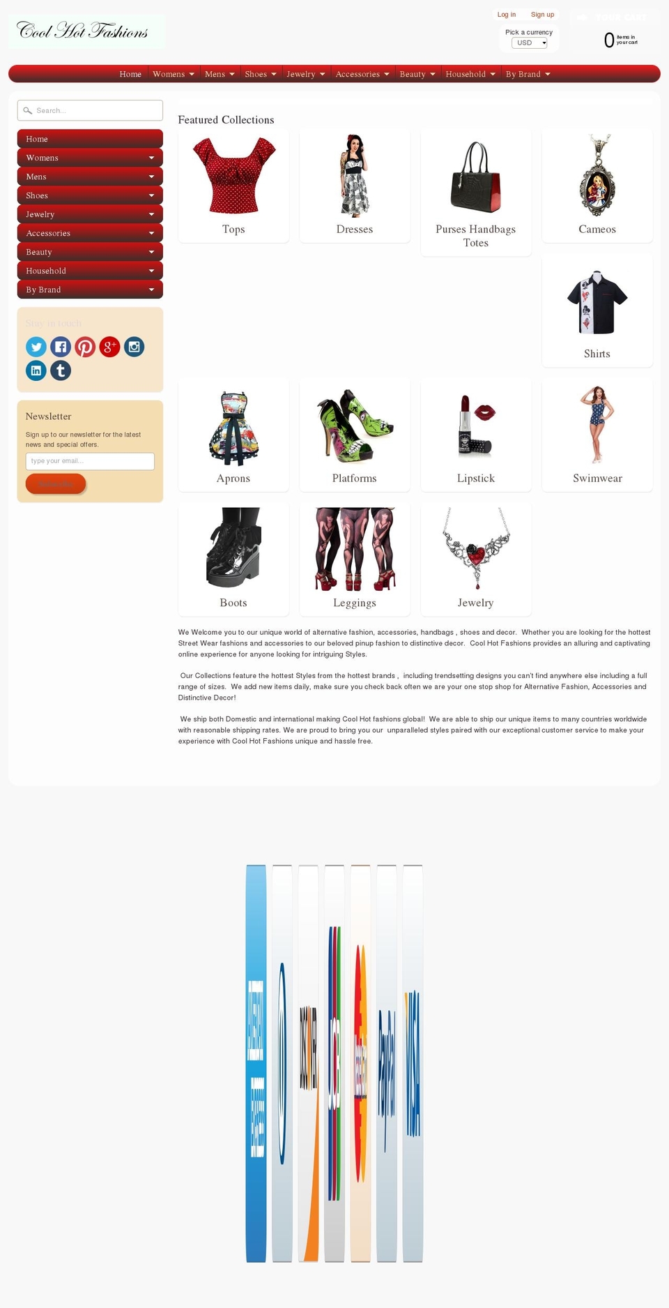 coolhotfashion.com shopify website screenshot