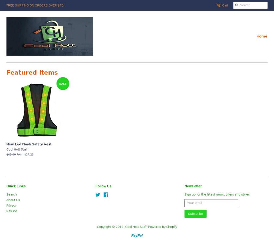 coolhottstuff.com shopify website screenshot