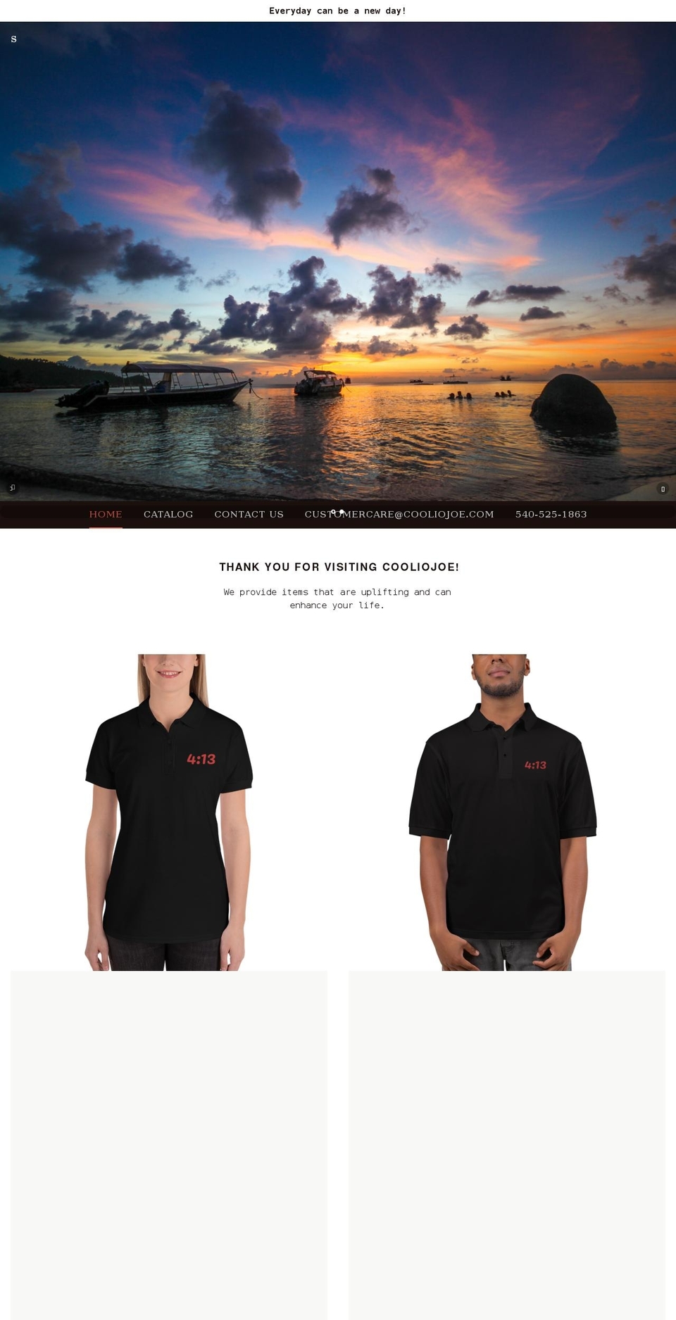 cooliojoe.com shopify website screenshot