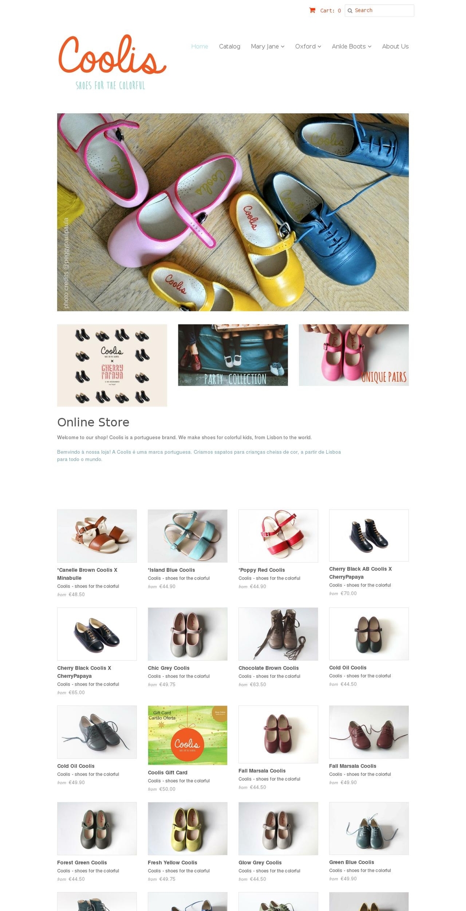 coolis.pt shopify website screenshot