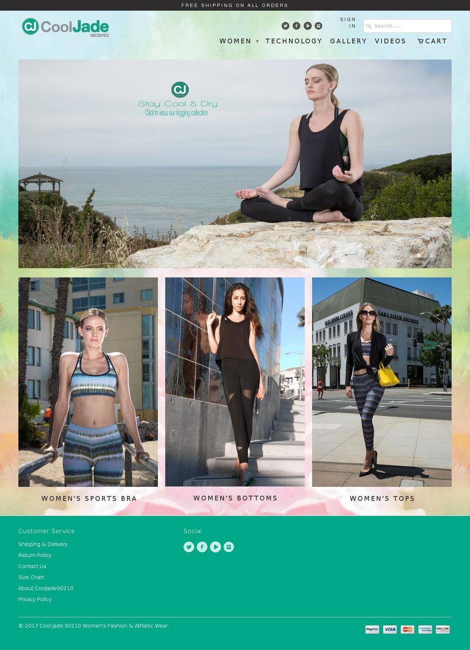 cooljade90210.com shopify website screenshot