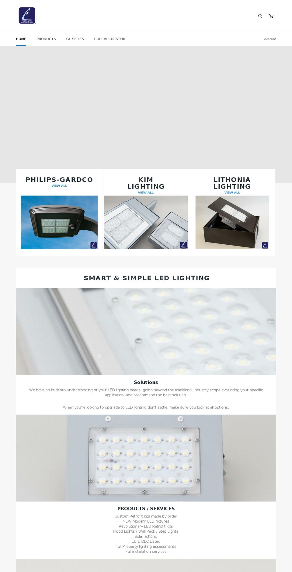 coolliteinc.com — Shopify storefront screenshot