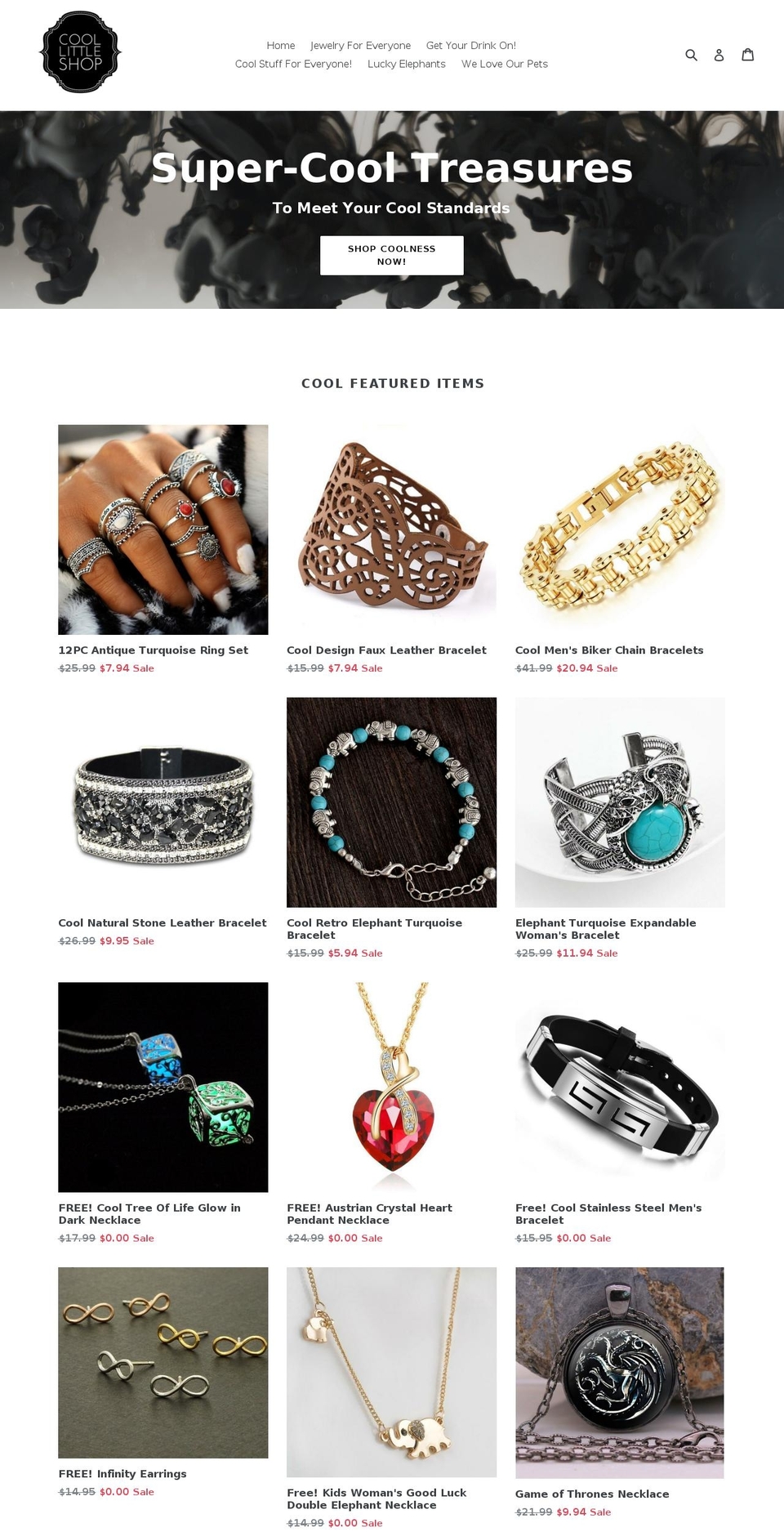 coollittleshop.com — Shopify storefront screenshot