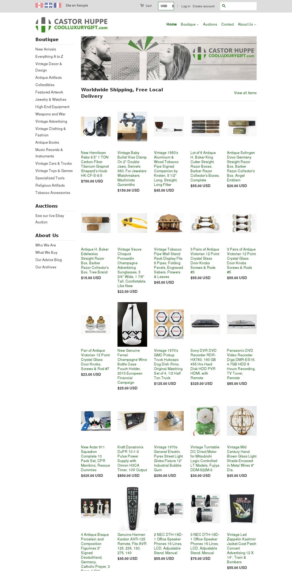 coolluxurygifts.com — Shopify storefront screenshot