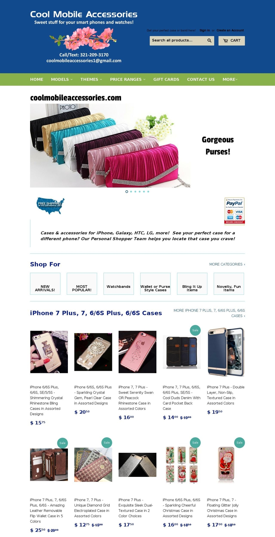 coolmobileaccessories.com shopify website screenshot