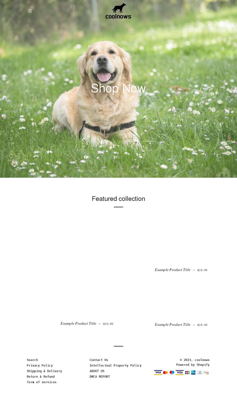 coolnows.com shopify website screenshot