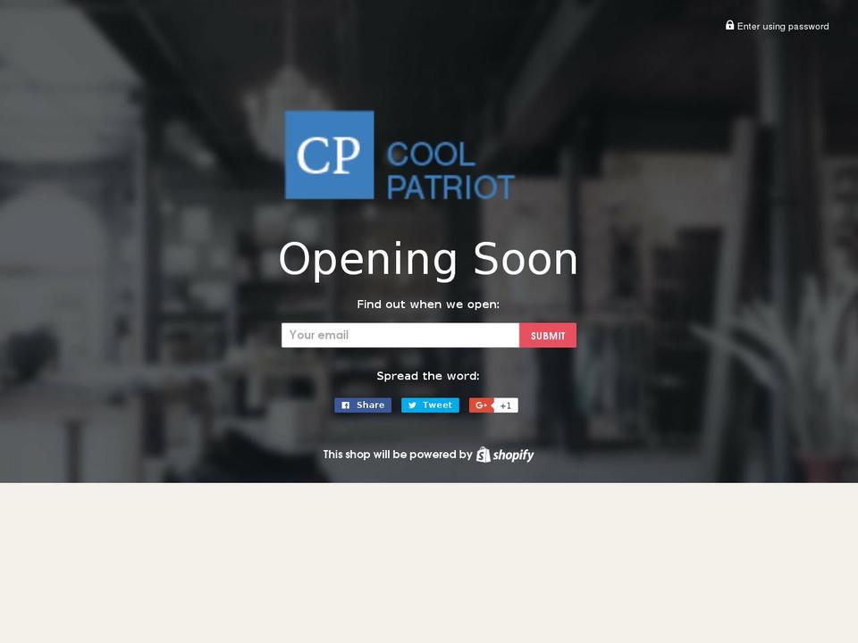coolpatriot.com — Shopify storefront screenshot