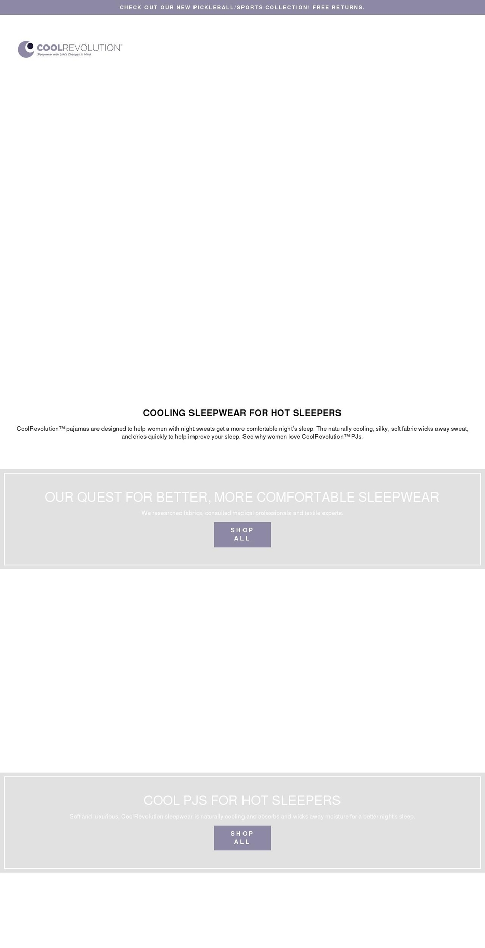 coolrevolutionpjs.com shopify website screenshot