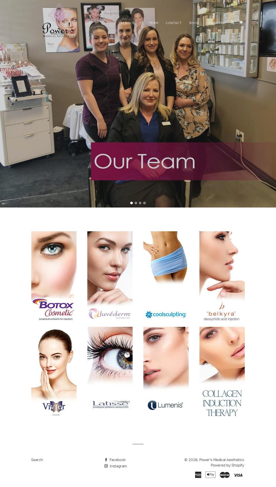 coolsculptingsprucegrove.com — Shopify storefront screenshot