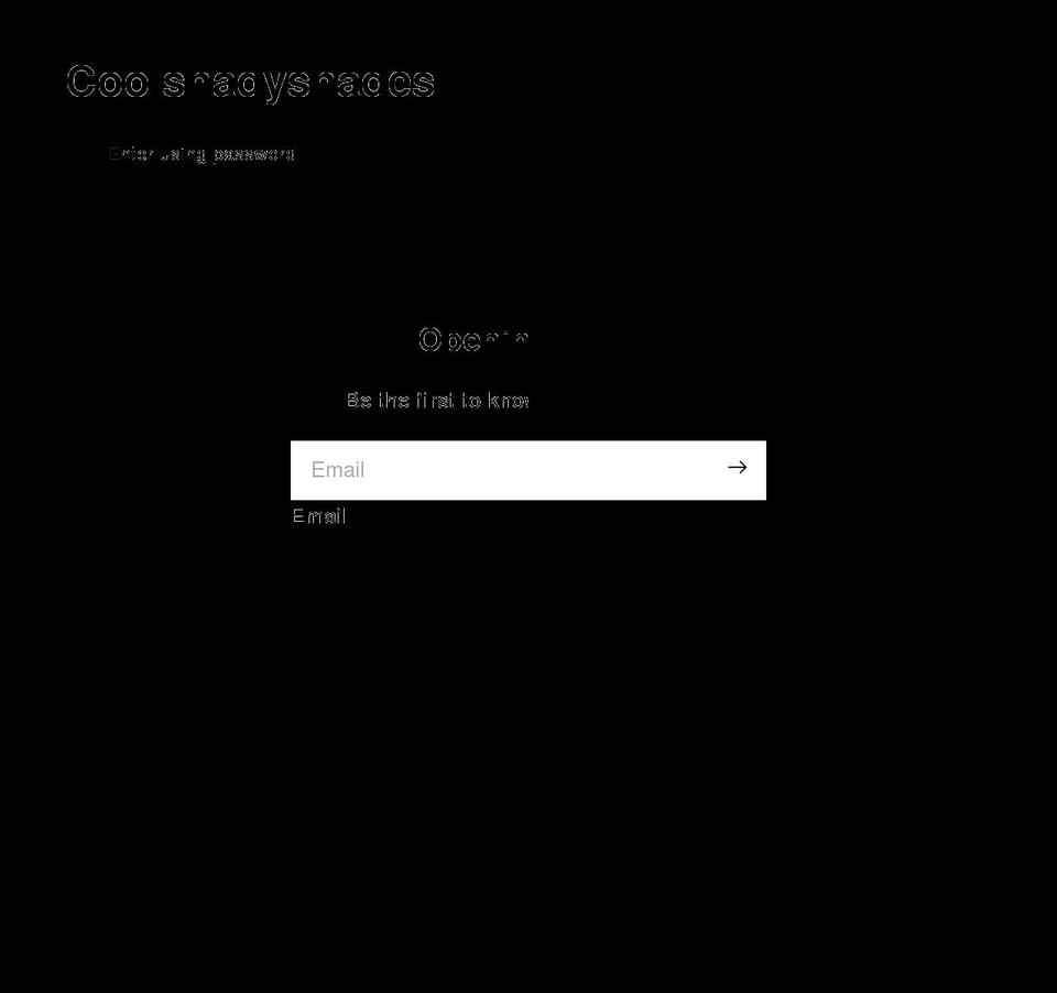 coolshadyshades.com shopify website screenshot