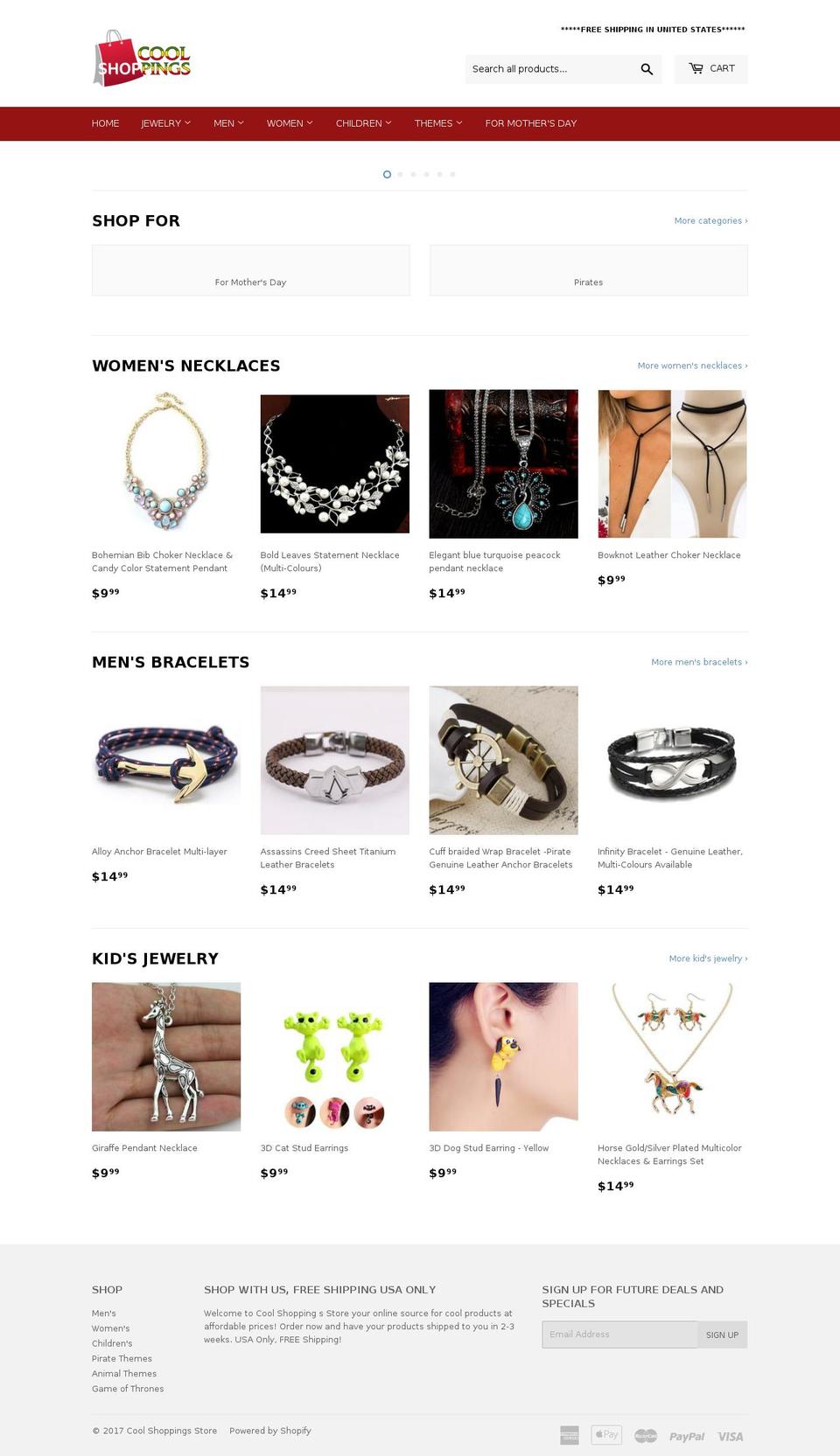 coolshoppings.com shopify website screenshot