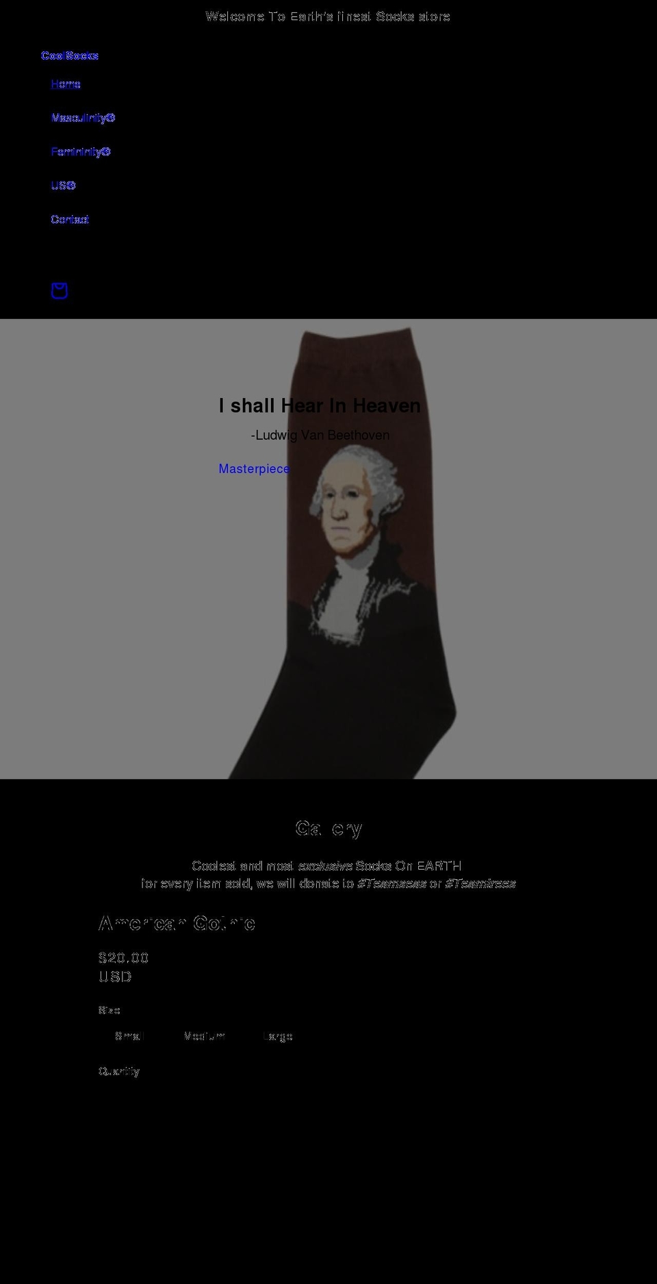 coolsocks.store shopify website screenshot